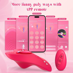 Stay-in-Place Wearable Panties with Heart-Shaped Vibrator – App & Remote Control